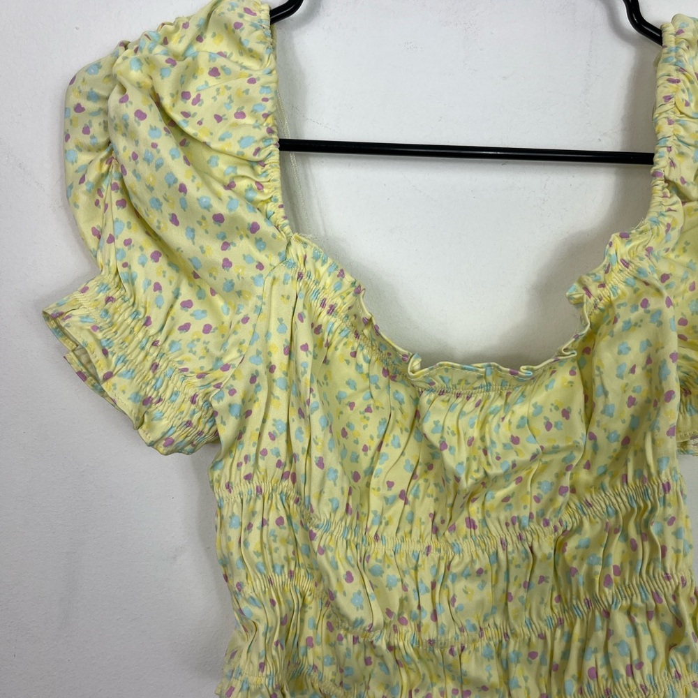 Zara Satin Balloon Sleeve Crop Top Sz XS‎ - Picture 8 of 8